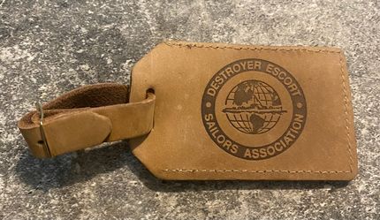 Sailors Association Distroyer Escort Leather Luggage Tag.