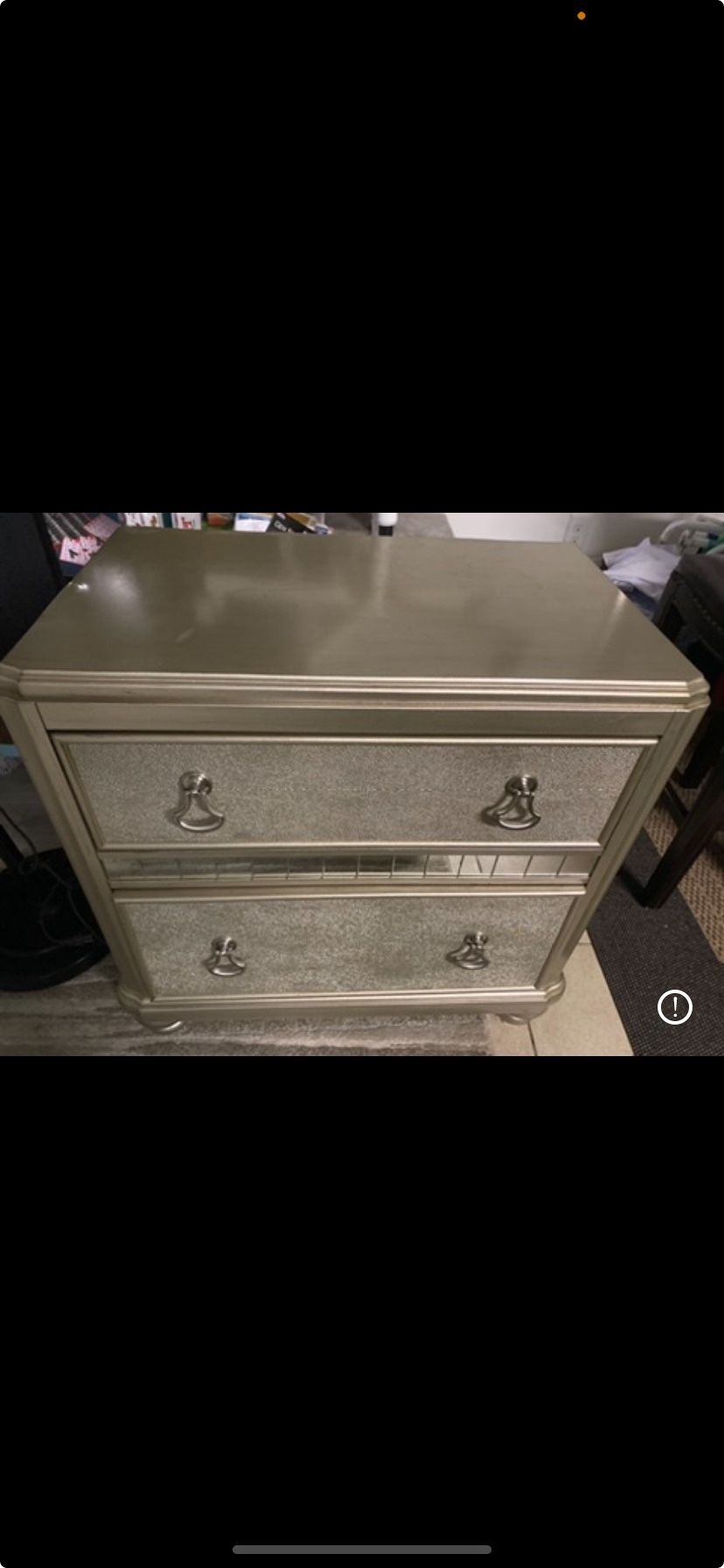 Silver 2 Draw Dresser