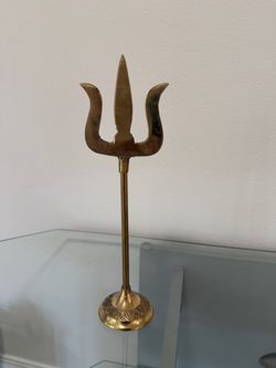 Brass vintage trishul