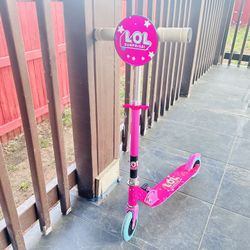 LOL Doll Surprise Kick Scooter Pink Ride On Girls 