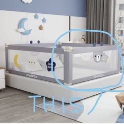 HOLIKE Bed Rails for Toddlers - 60" 70" 80" Extra Long Baby Bed Rail Guard (1 Side: 54"(L) × 30"(H),