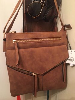 Natural leather purse