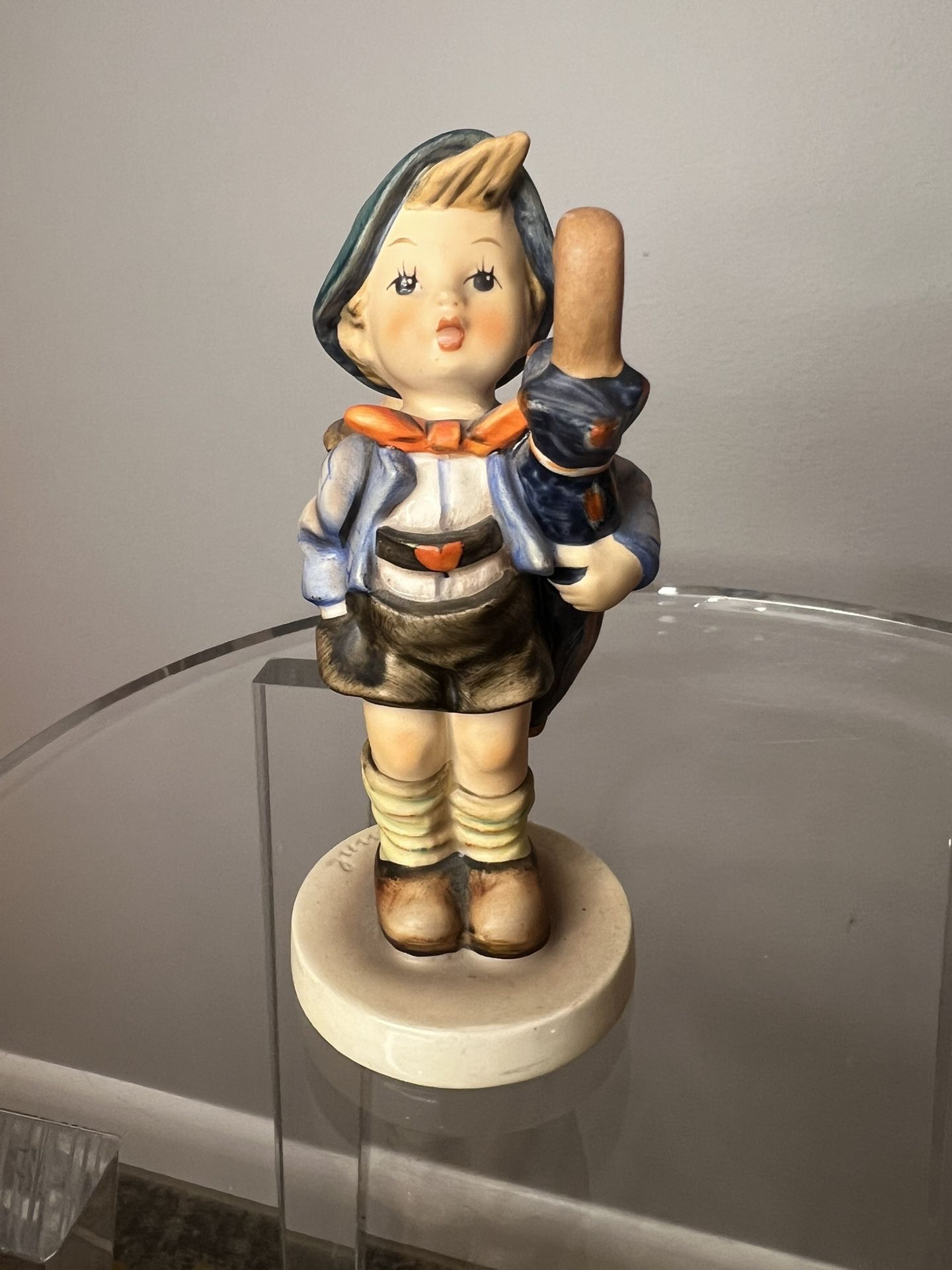 Vintage Goebel M. J. Hummel "Home from Market" #198 Boy With Umbrella & Pig