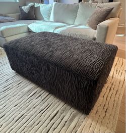 Dark Grey Ottoman from Bernhardt