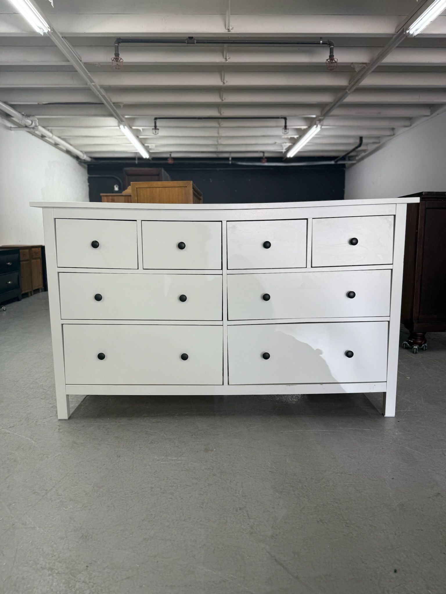 Already Assembled - White IKEA Hemnes 8 Drawer Dresser - Tons Of Storage