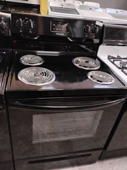 Black electric regular coils four burners with warranty