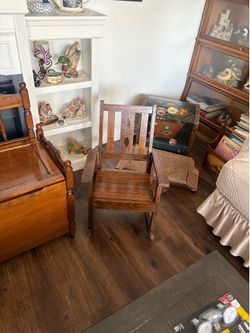 Vintage wooden chair for kids