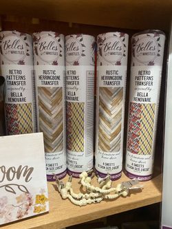 Dixie Belle belles and whistles transfers stencils and decoupage papers