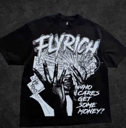 Black and white Graphic tee flyrich