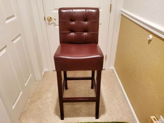 Leather High-top Chair