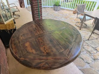 Refinished pedestal table
