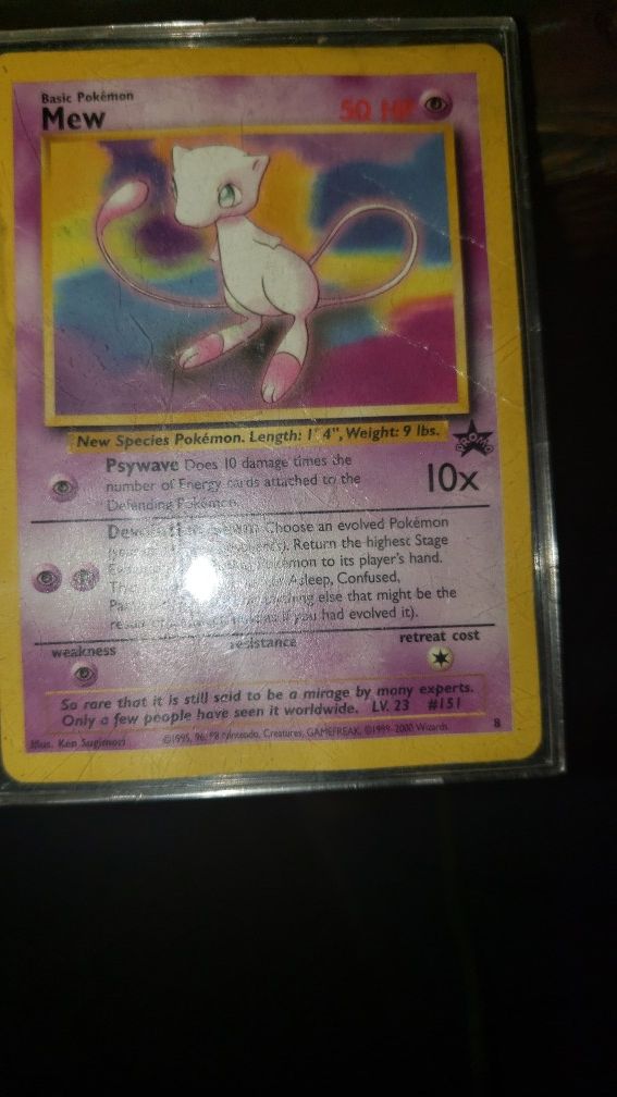 Pokemon mew card