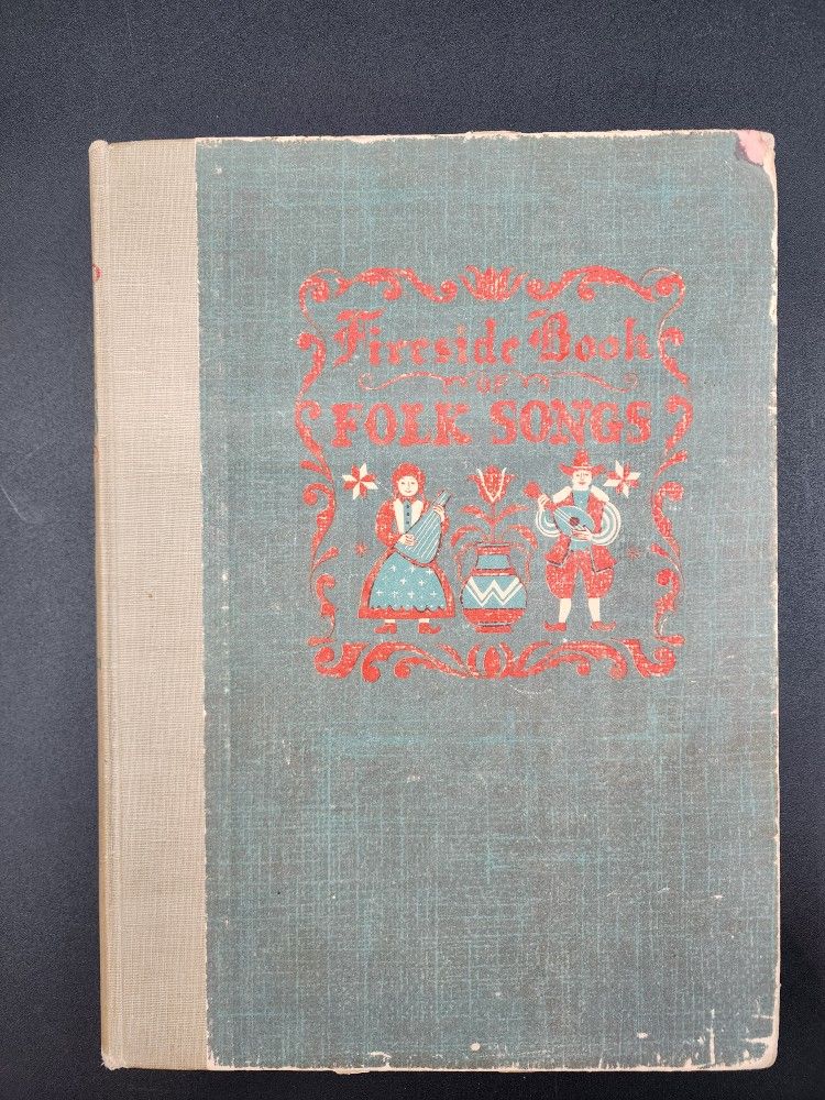 Vintage 1950s Fireside Book Of Folk Songs Music