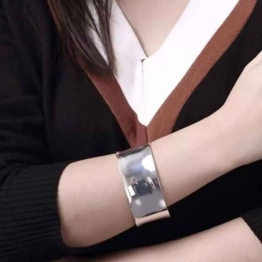 925 sterling silver womens wide cuff bracelet gift