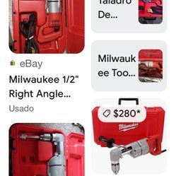 Taladro De Ángulo En Buenas Condiciones Milwaukee
