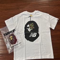 (Medium) White Bape Tee