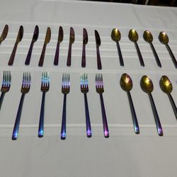 Rainbow Stainless Steel Flatware 