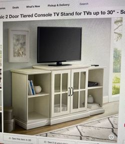 Tasic 2 Door Tiered TV Stand for TVs up to 30"