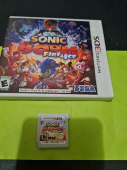 Sonic Boom Fire And Ice Nintendo 2ds / 3ds 