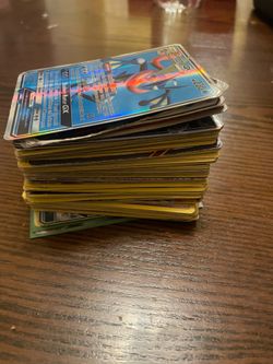 Bunch of pokemon cards some are old