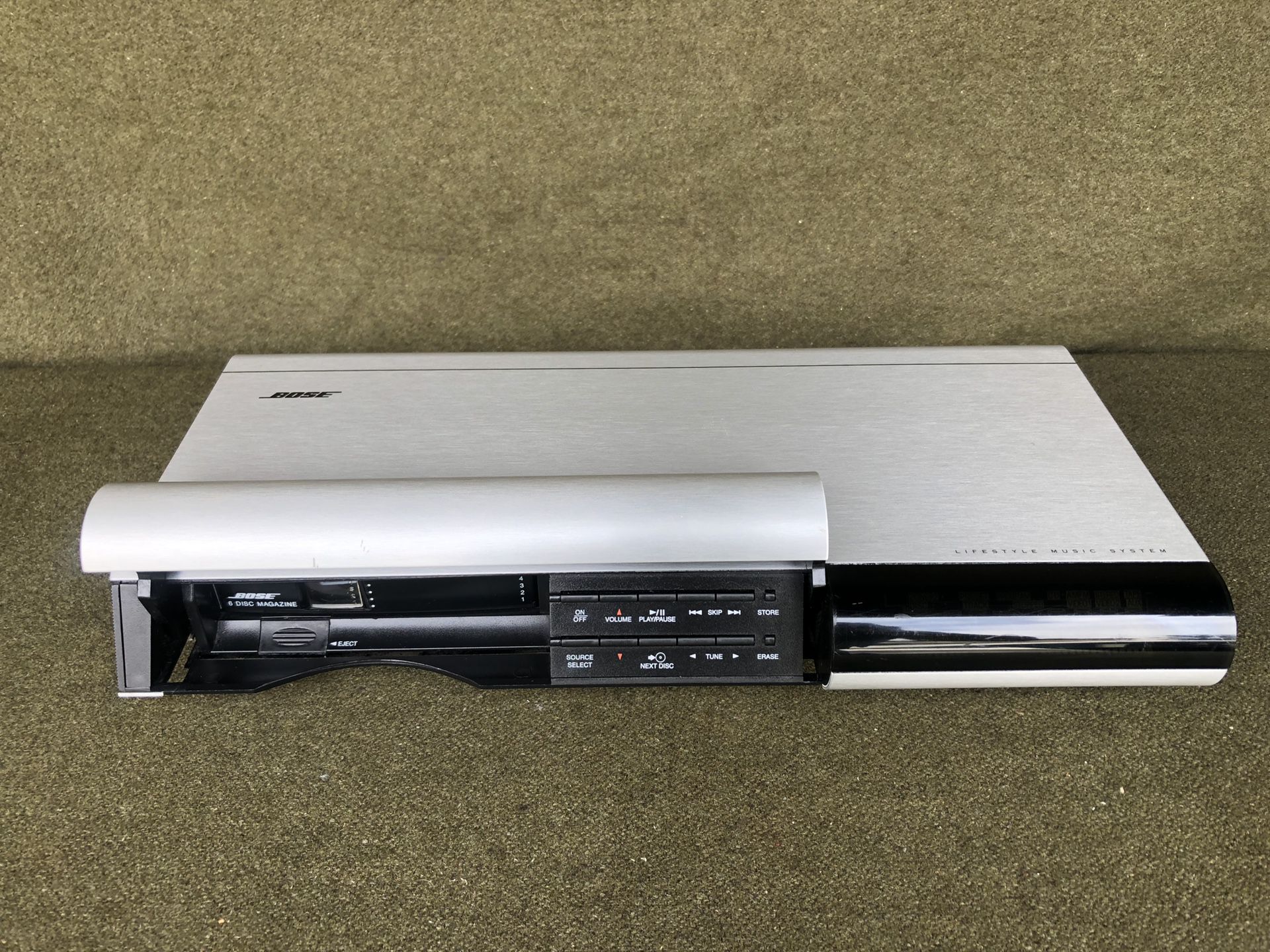 Bose~ Lifestyle model-20 Music Center w/6 disc magazine changer (main unit only,tested & working)” intended as a working replacement for existing sy