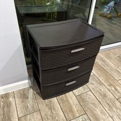 Sterilite 3-Drawer Wide Weave Storage Towers, Brown