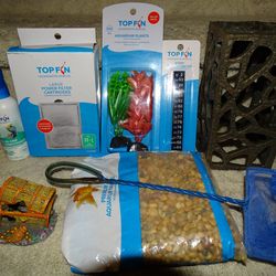 All this fish tank supplies