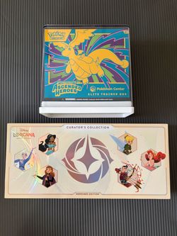 Pokémon Disney Lorcana bundle PKC Ascended Heroes ETB Curator box
