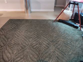 7x10 Large Area Rug with Leaf Pattern