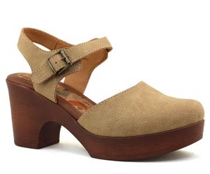 (NEW) BØC Women's Platform Clog Heels with Ankle Strap