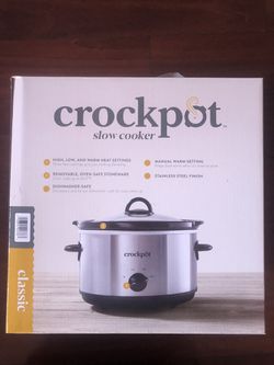 Crockpot Classic Slow Cooker 4.5 Qt 3 Heat Settings Brand New for