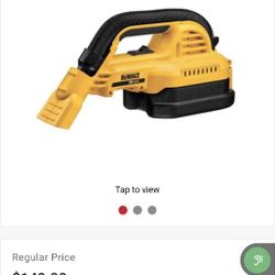 DeWalt Battery Vacuum With Charger Included