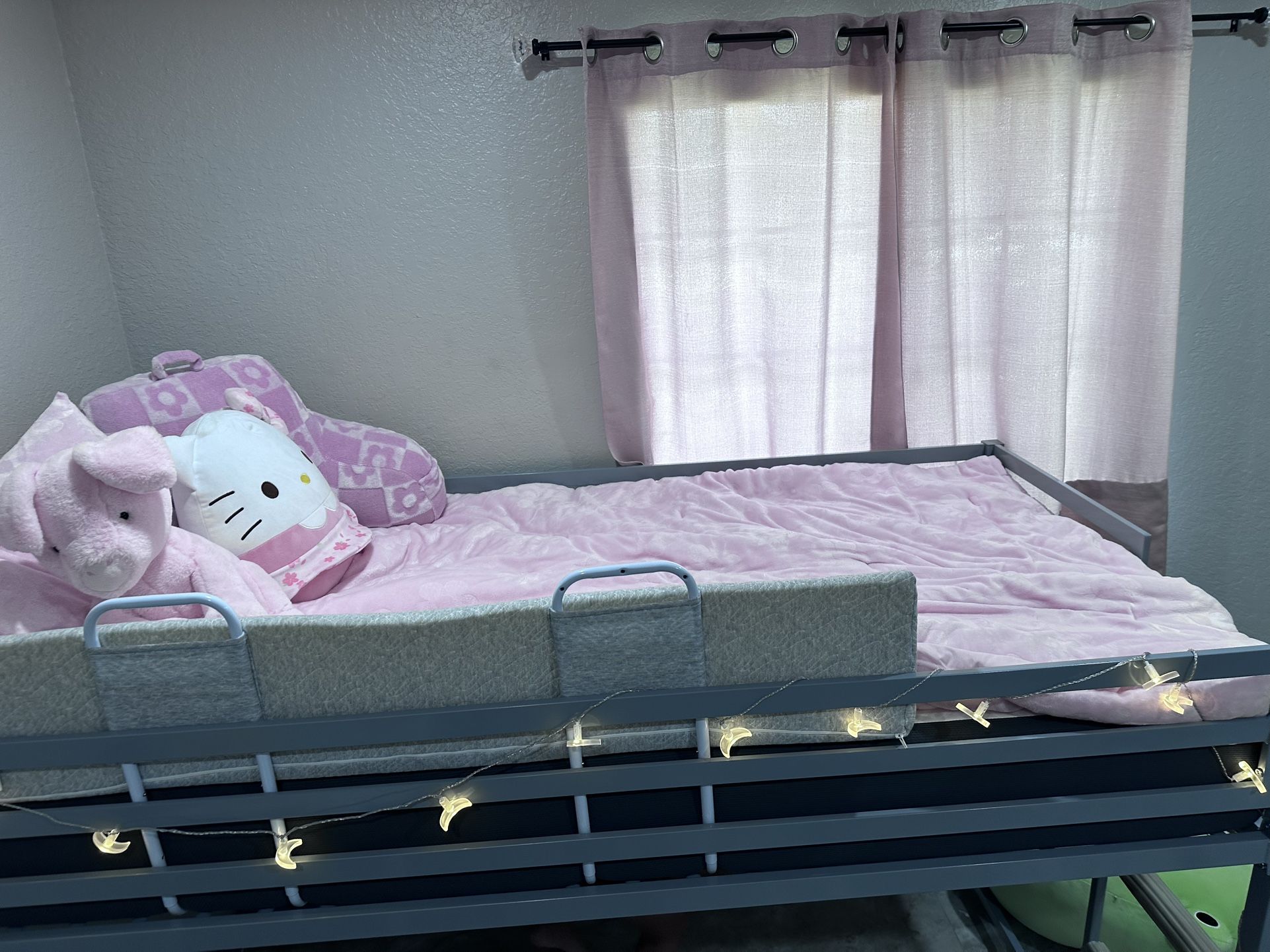 Twin Bed Gray