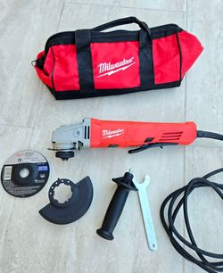 Milwaukee 11 Amp Corded Angle Grinder with Lock-On Paddle Switch