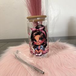 Latina Doll Glass Cup