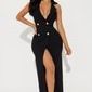 Black Blazer Maxi Dress- New