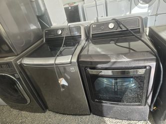 lg washer and dryer set electric topload
