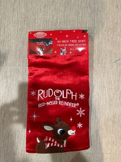 Rudolph 48 inch tree skirt new.