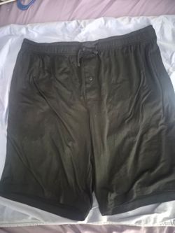 Black Drawstring Lounge Shorts