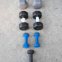 Weight Set Dumbbell Sets 10 lb. - 8 lb. - 6 lb. - 5 lb. 