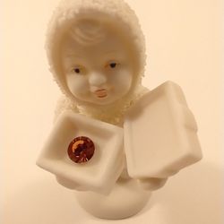 Department 56 Citrine Crystal November Birthstone Snowbabies Figurine