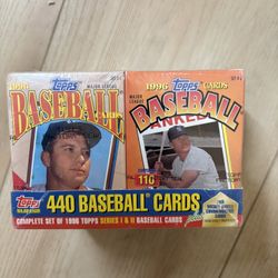 Complete sets of 1996 Topps baseball cards unopened