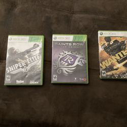 Three Xbox 360 Games