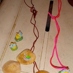 2 Necklaces Charms And Shells
