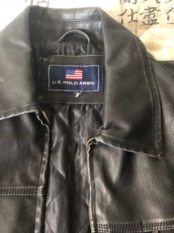Leather jacket size large