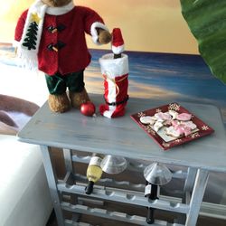 Table With Wine Rack