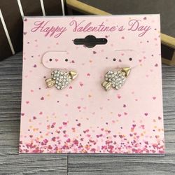 Valentine’s Hearts And Arrow Earrings 