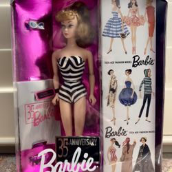 Unopened! Collectible 1993 Mattel 35th Anniversary Barbie (1959 Special Edition Reproduction Doll) #11590