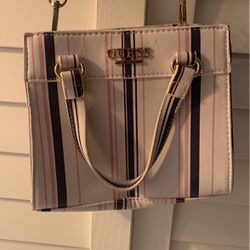 Stripped guess purse 