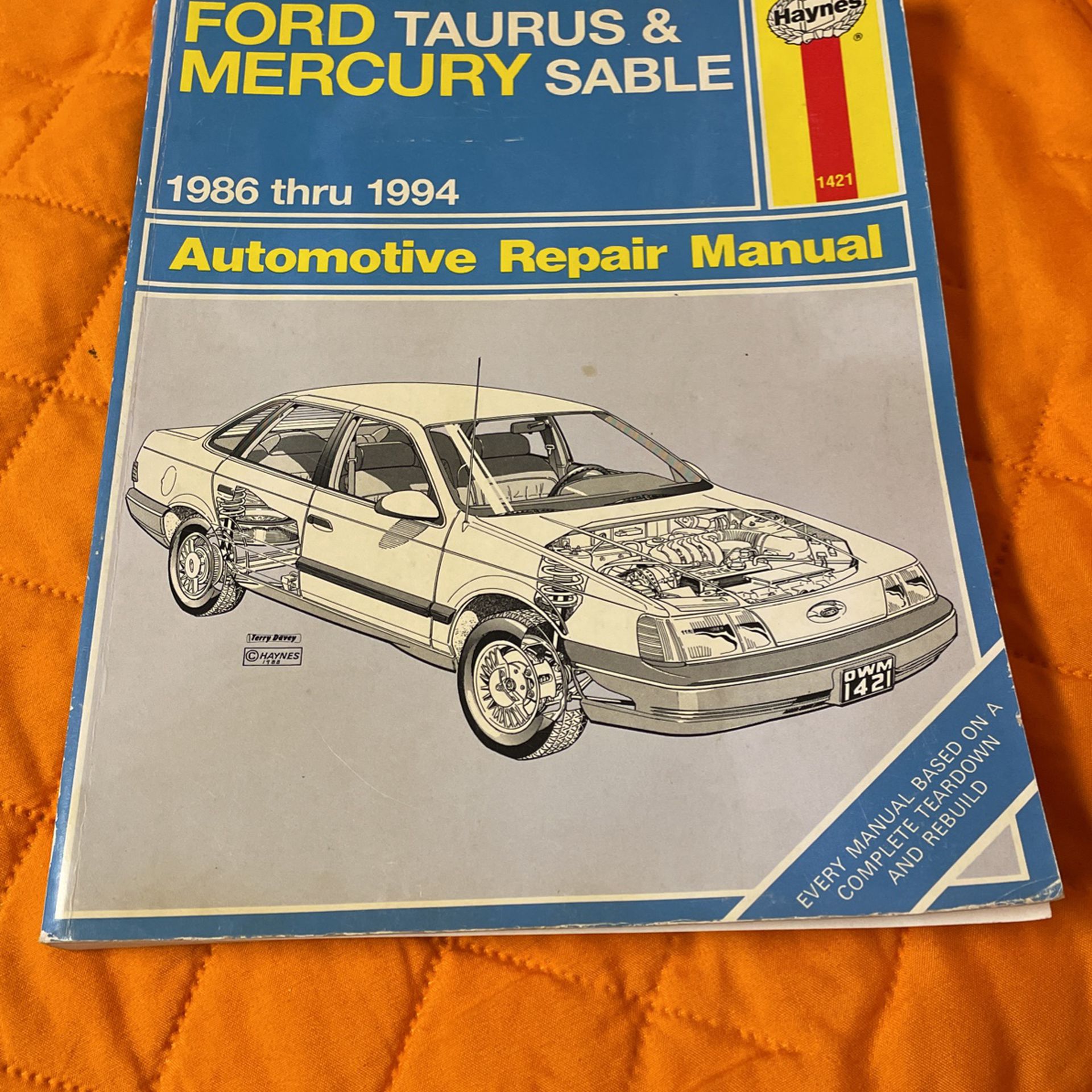 Hanes Ford Taurus in mercury sable 1986 through 1994